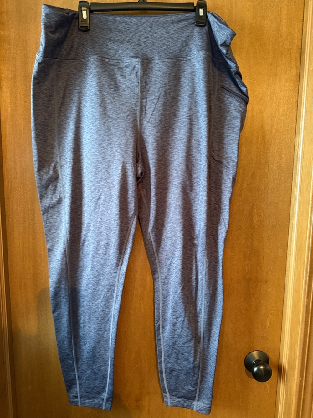 NWOT Eddie Bauer Heathered Blue Gray Leggings